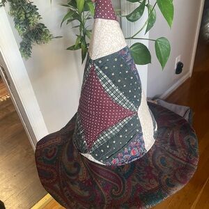 Handmade Patchwork Witch Hat